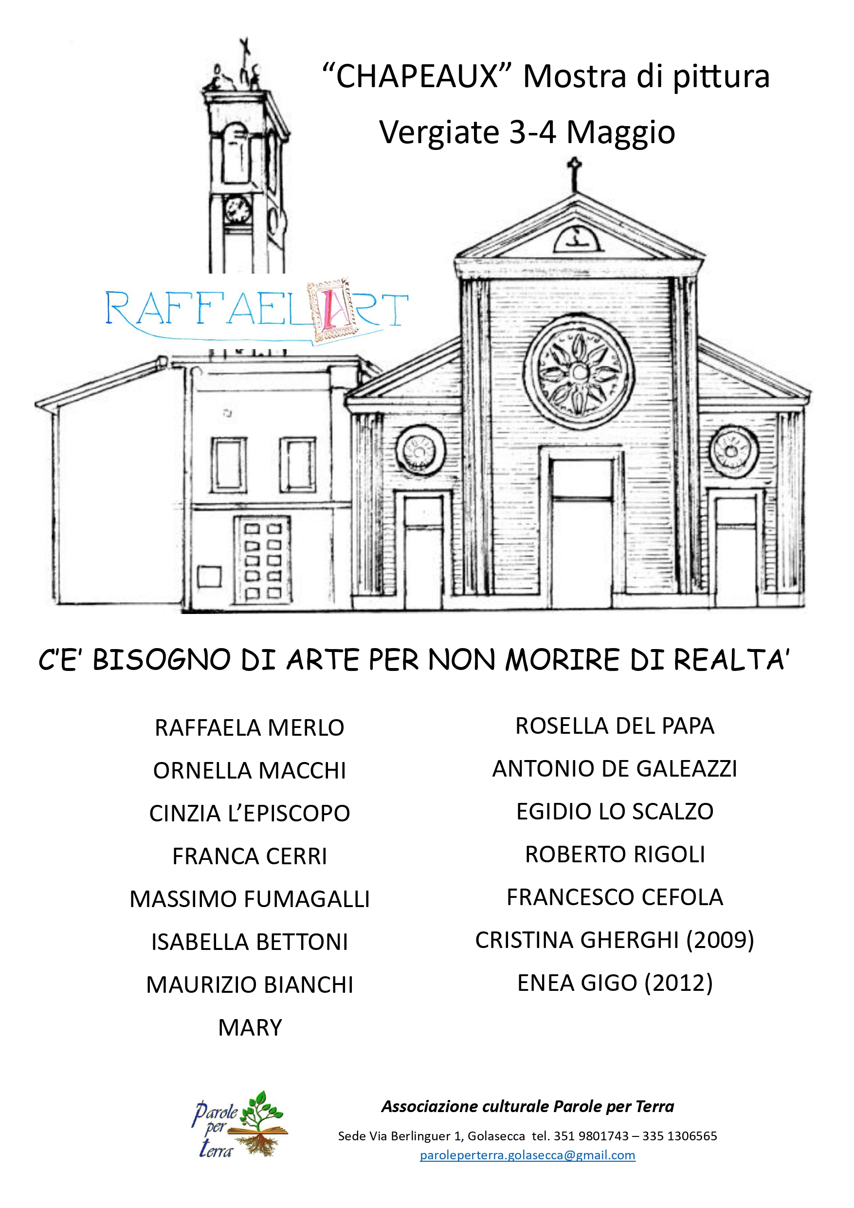 “CHAPEAUX” – Mostra di pittura a Vergiate