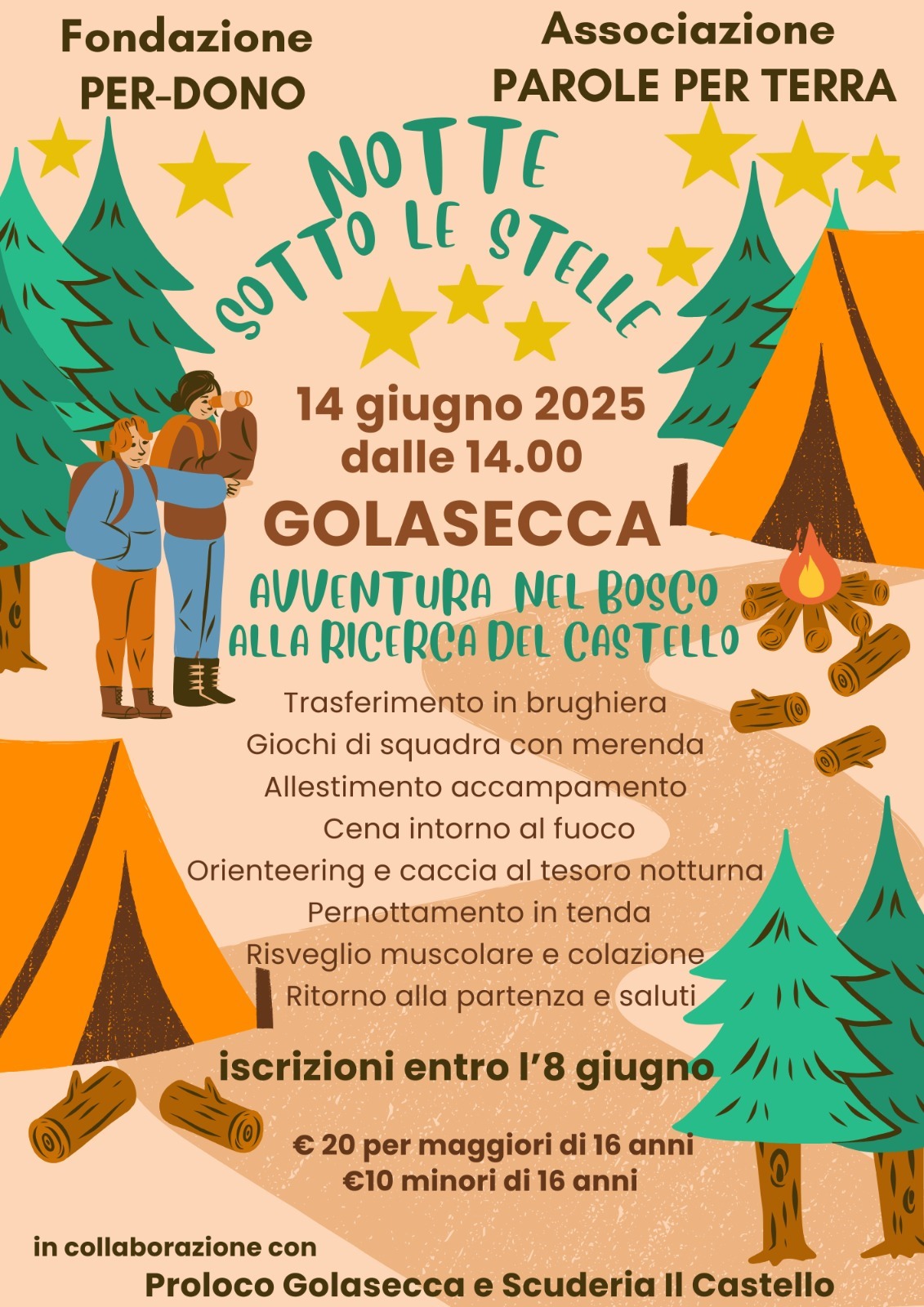 Notte sotto le stelle – Avventura nel bosco a Golasecca il 14 giugno 2025