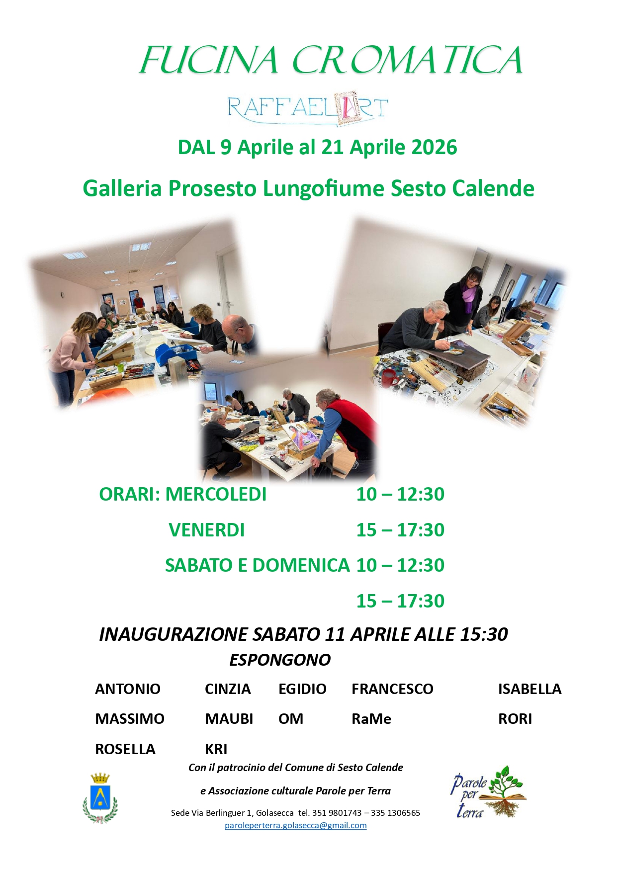Fucina Cromatica Sesto Calende – Mostra e laboratorio artistico 2026