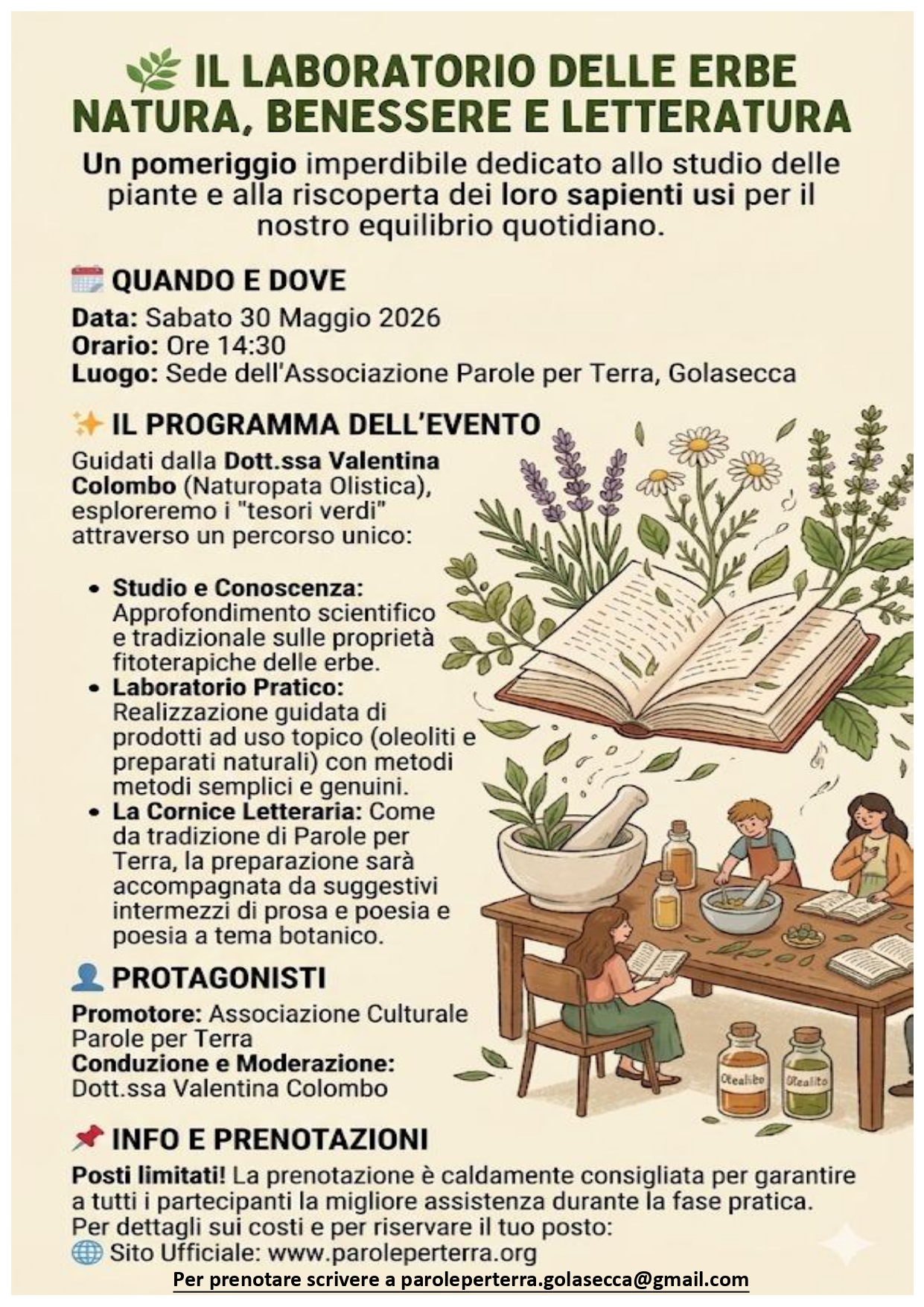🌿 IL LABORATORIO DELLE ERBE: Natura, Benessere e Letteratura